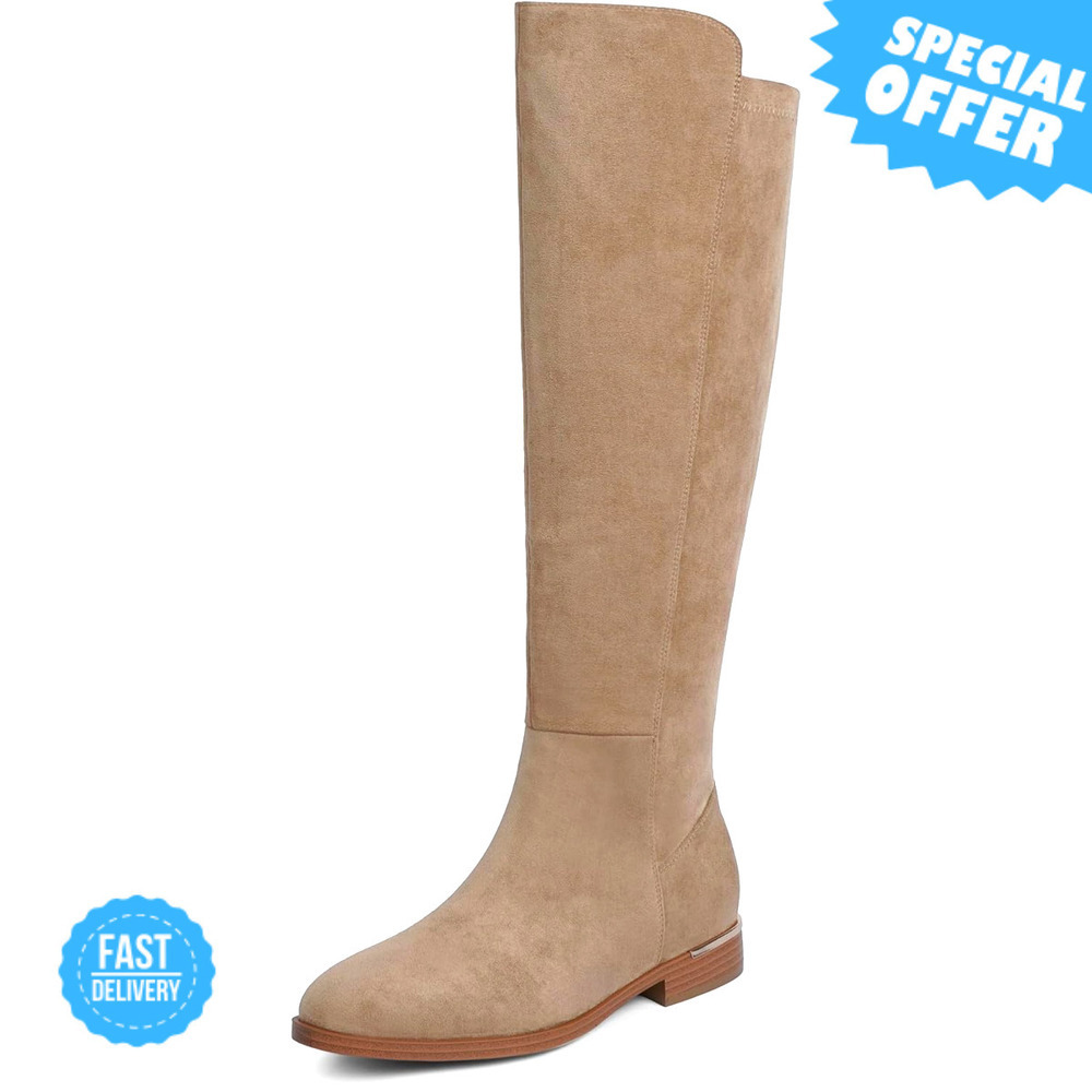 BRAND NEW Modatope Knee High Boots - Flat, Rounded Toe, Side Zipper